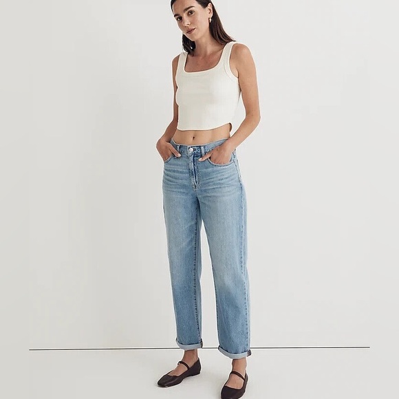 Madewell the Petite Slouchy Boyjean in Rubyvale Wash - Picture 2 of 4